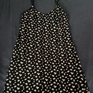 Floral Dress with White Undershirt